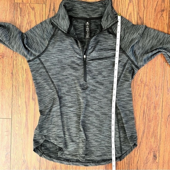 90 Degree By Reflex Black Marled 1/4 Zip Athletic Sporty Long Sleeve Shirt Small - Picture 11 of 13